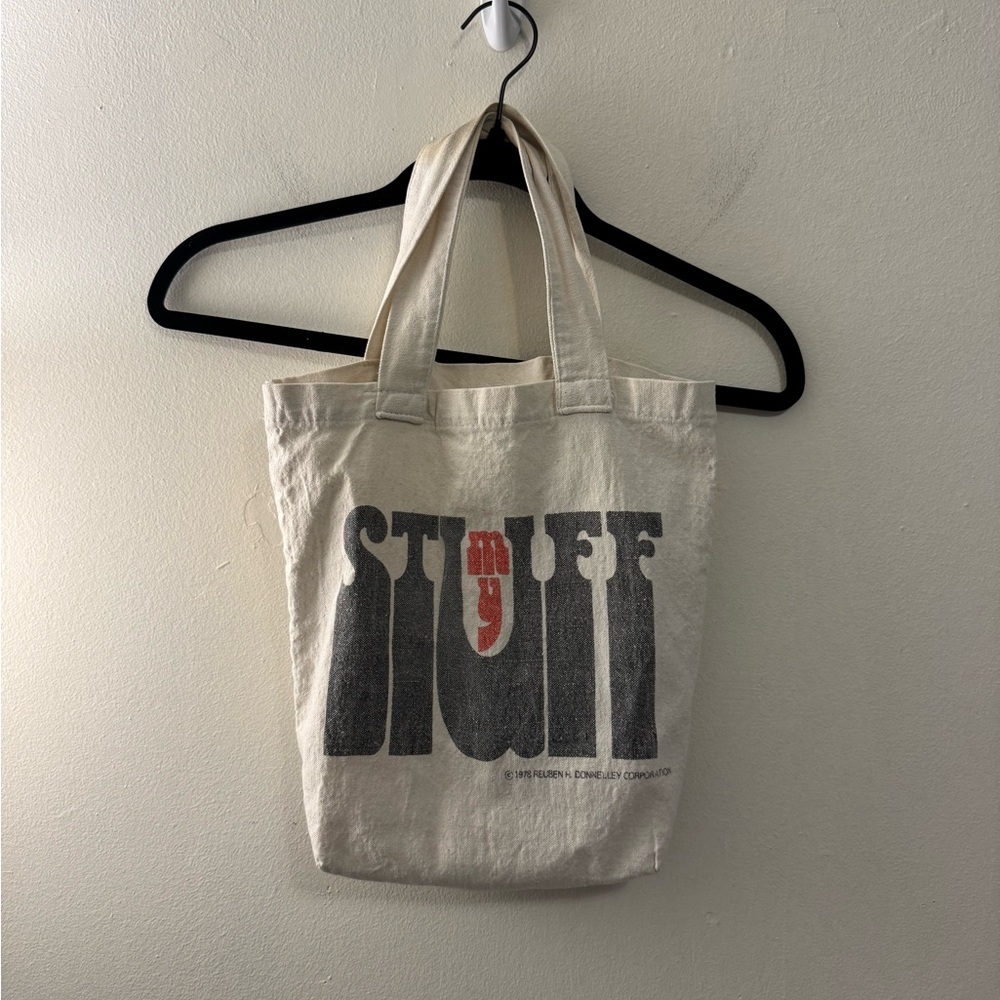 Vintage 1978 'My Stuff' Reuben H. Donnelley Tote Bag